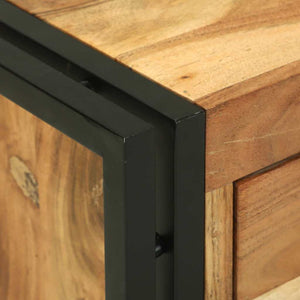 Couchtisch Akazie Massivholz Braun 90x50 cm