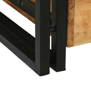 Couchtisch Akazie Massivholz Braun 90x50 cm