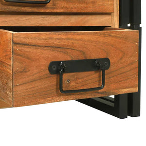 Couchtisch Akazie Massivholz Braun 90x50 cm