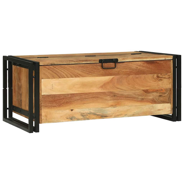 Couchtisch Akazie Massivholz Braun 90x50 cm