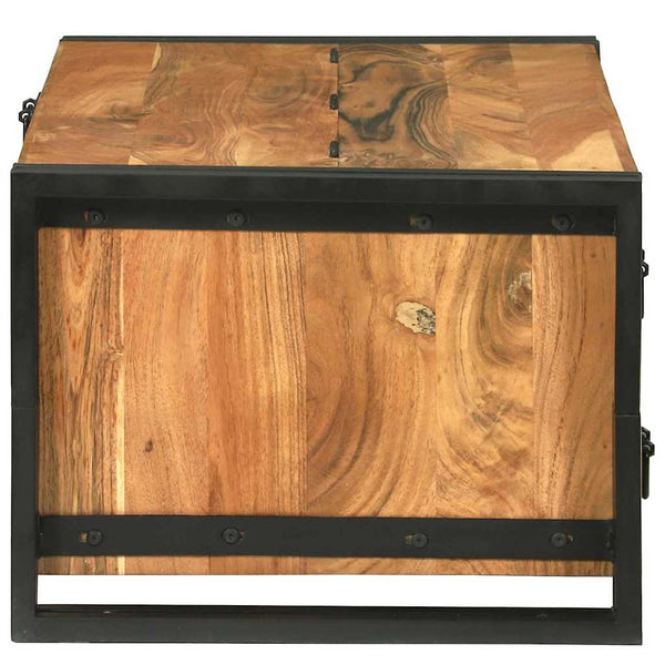 Couchtisch Akazie Massivholz Braun 90x50 cm
