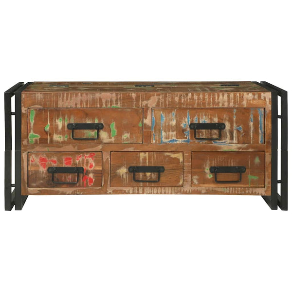 Mehrfarbiger Couchtisch Massivholz