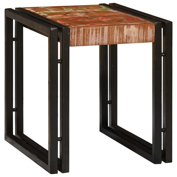 Nestingtisch 3er Set Recyclingholz Metall