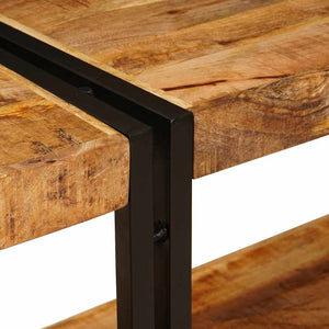 Konsolentisch Braun Mango Massivholz 160cm