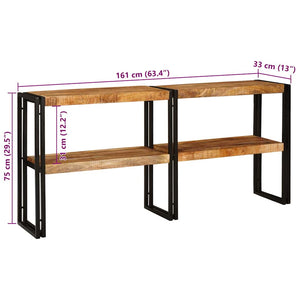 Konsolentisch Braun Mango Massivholz 160cm