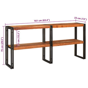 Konsolentisch Braun Akazie Massivholz 160cm