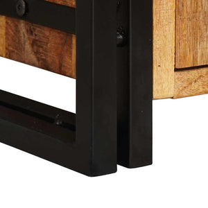 Highboard Braun Mangoholz Metall