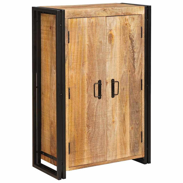 Highboard Braun Mangoholz Metall