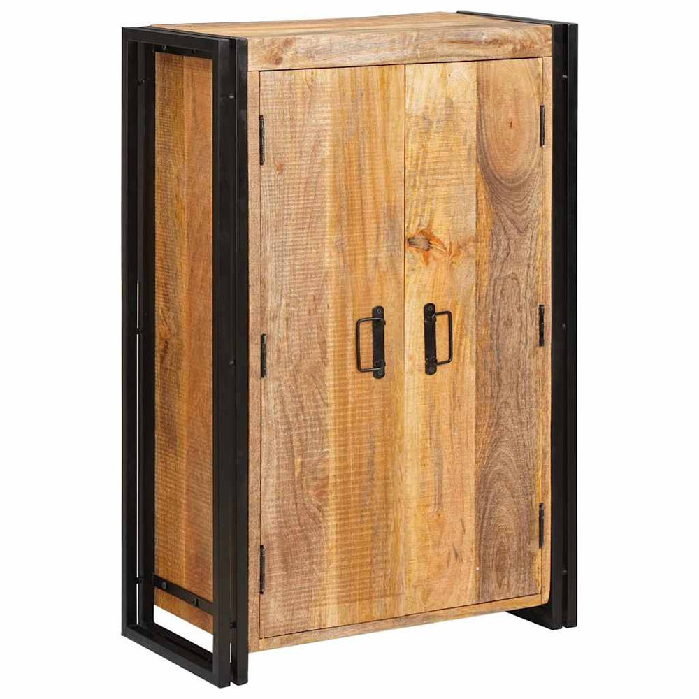 Highboard Braun Mangoholz Metall