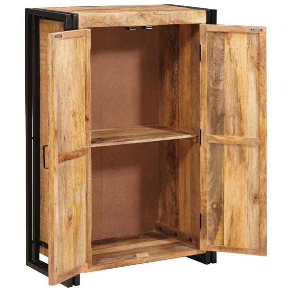 Highboard Braun Mangoholz Metall