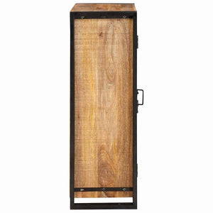 Highboard Braun Mangoholz Metall
