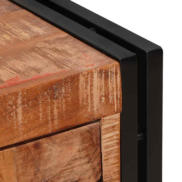 Highboard Braun Recyceltes Holz Metall