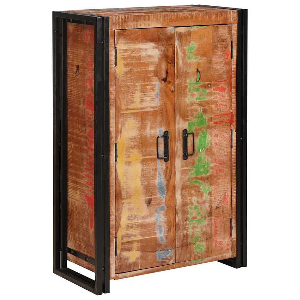 Highboard Braun Recyceltes Holz Metall