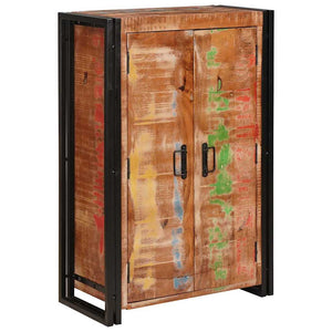 Highboard Braun Recyceltes Holz Metall