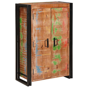 Highboard Braun Recyceltes Holz Metall