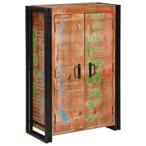 Highboard Braun Recyceltes Holz Metall