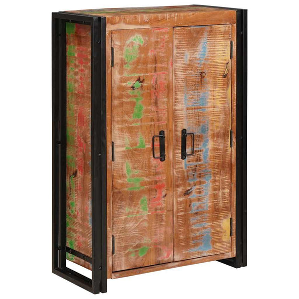 Highboard Braun Recyceltes Holz Metall