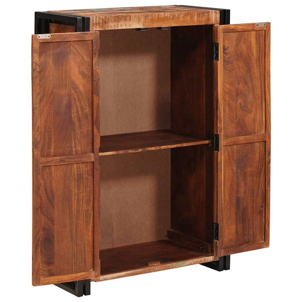 Highboard Braun Recyceltes Holz Metall