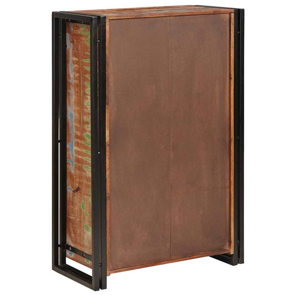Highboard Braun Recyceltes Holz Metall