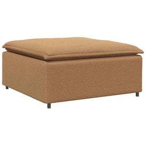 Modulares Sofa Beige mit Hocker