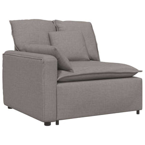 Modulares Sofa Taupe mit Kissen