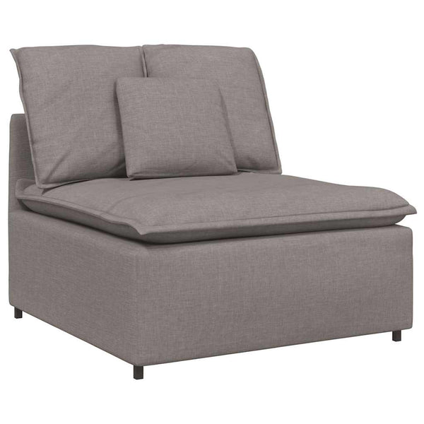 Modulares Sofa Taupe mit Kissen