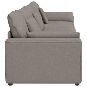 Modulares Sofa Taupe mit Kissen