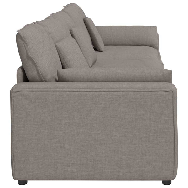 Modulares Sofa Taupe mit Kissen
