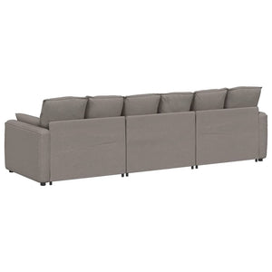 Modulares Sofa Taupe mit Kissen