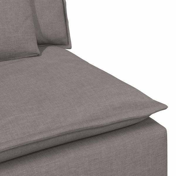 Modulares Sofa Taupe mit Kissen