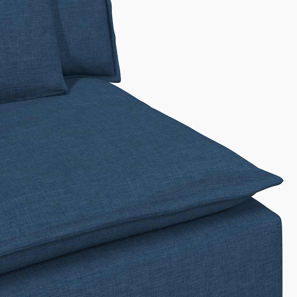 Modulares Sofa Blau mit Kissen