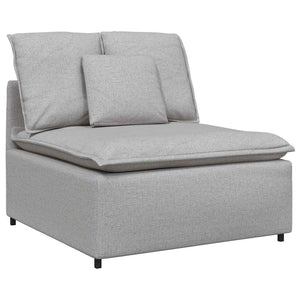 Modulares Sofa Wolkengrau mit Kissen
