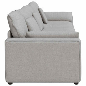 Modulares Sofa Wolkengrau mit Kissen