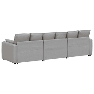 Modulares Sofa Wolkengrau mit Kissen