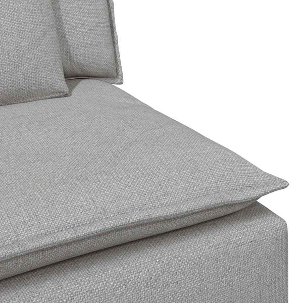 Modulares Sofa Wolkengrau mit Kissen