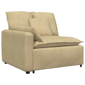 Modulares Sofa Graugrün mit Kissen