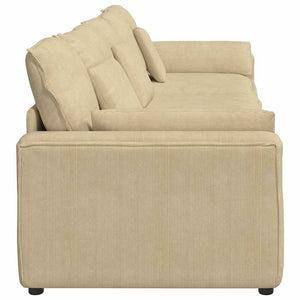 Modulares Sofa Graugrün mit Kissen