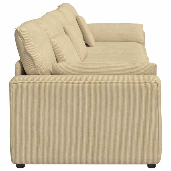 Modulares Sofa Graugrün mit Kissen