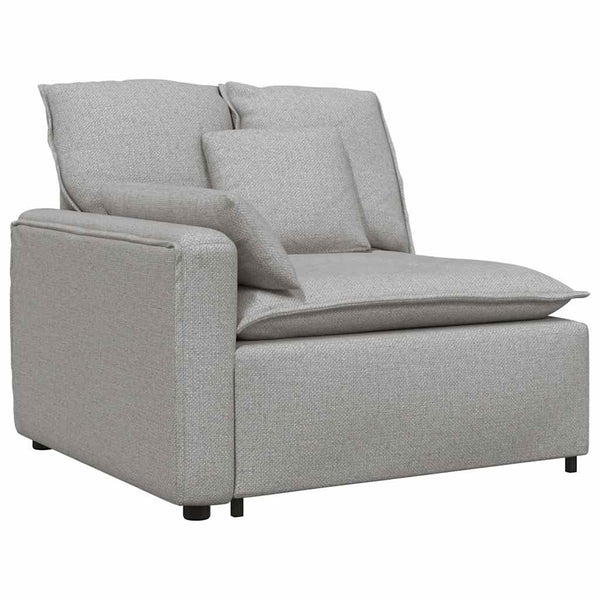 Modulares Sofa Wolkengrau mit Kissen