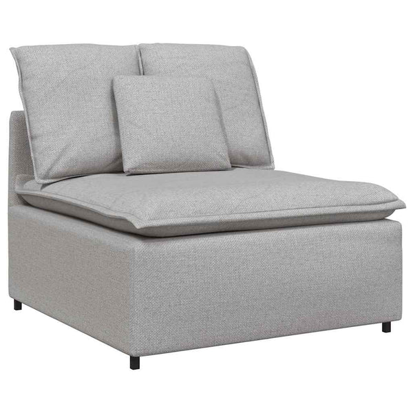 Modulares Sofa Wolkengrau mit Kissen