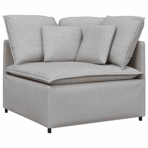 Modulares Sofa Wolkengrau mit Kissen