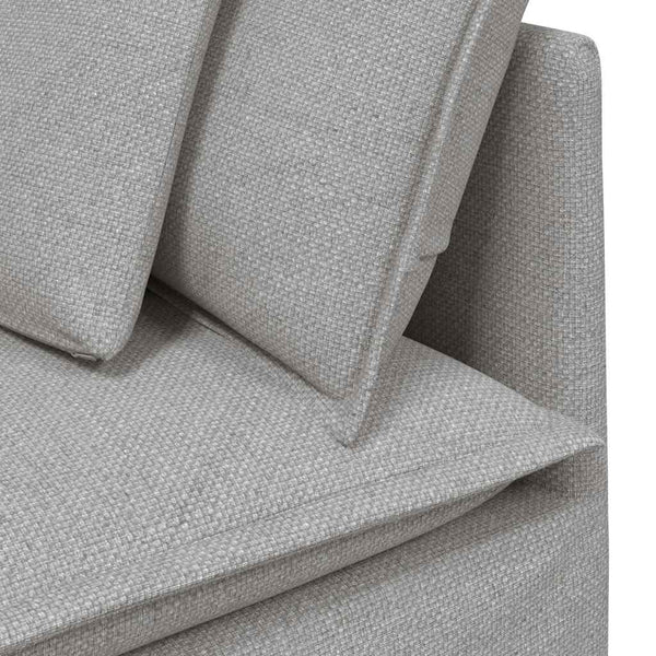 Modulares Sofa Wolkengrau mit Kissen