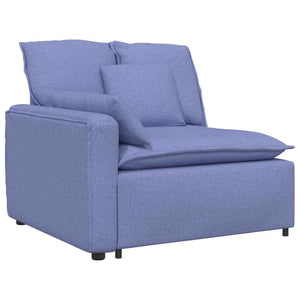 Modulares Jeansblaues Sofa mit Kissen