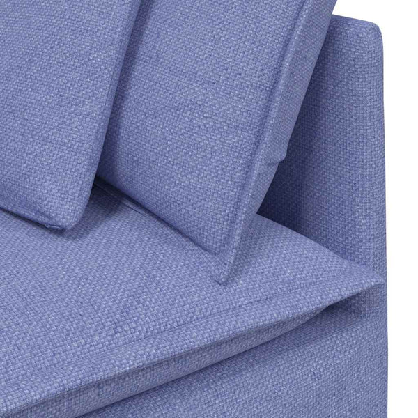 Modulares Jeansblaues Sofa mit Kissen