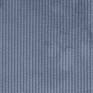 Modulares Cordstoff Sofa Blau mit Kissen