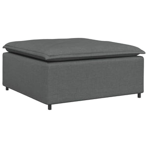 Modulares Sofa mit Hocker Dunkelgrau