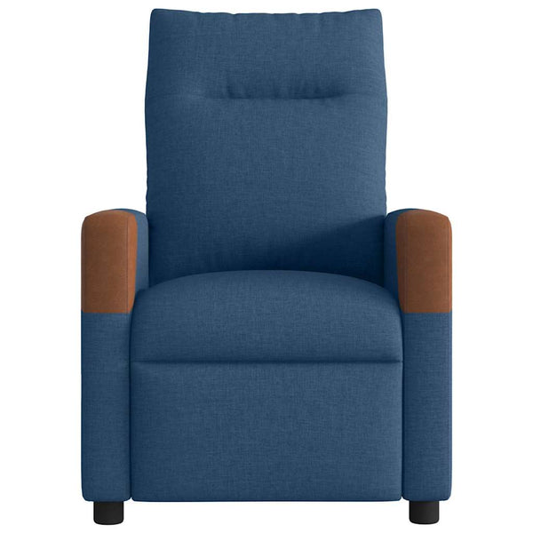 Elektrischer Relaxsessel Blau Stoff