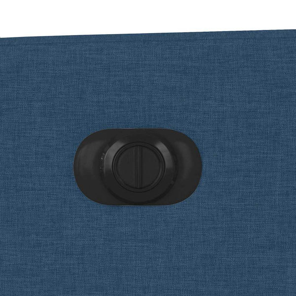Elektrischer Massagesessel Blau Stoff