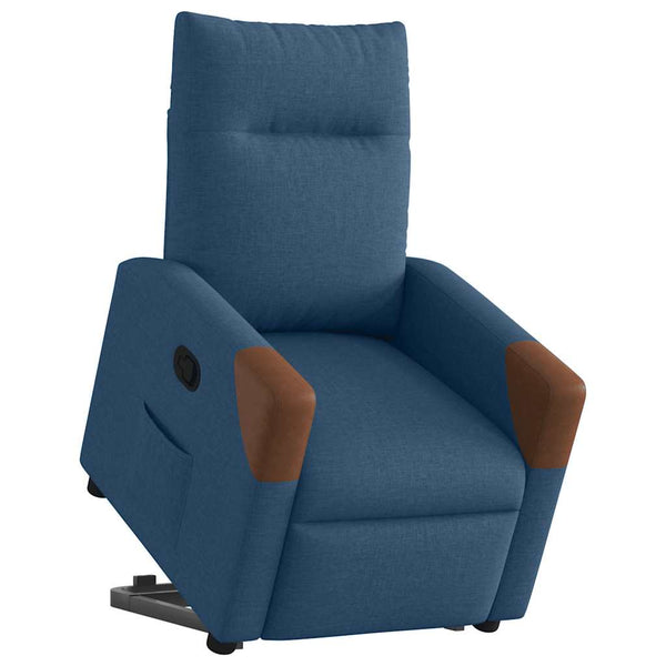 Relaxsessel mit Aufstehhilfe Blau