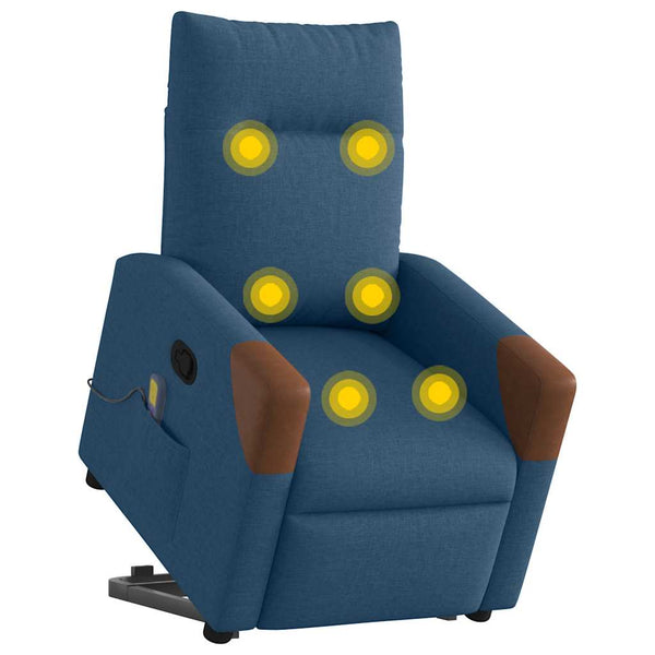 Massagesessel mit Aufstehhilfe Blau